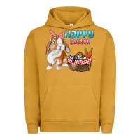 Pigment Peanut Butter Happy Easter Bunny And Egg Basket Urban Hoodie - RanaPortraitStore