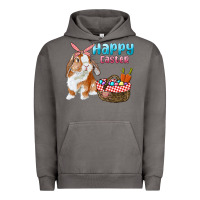 Pigment Tornado Happy Easter Bunny And Egg Basket Urban Hoodie - RanaPortraitStore