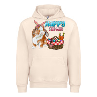 Sandshell Happy Easter Bunny And Egg Basket Urban Hoodie - RanaPortraitStore