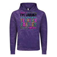 Cloud Purple sorry im cranky im going through my terrible forti Vintage Hoodie - texasbilliewilder