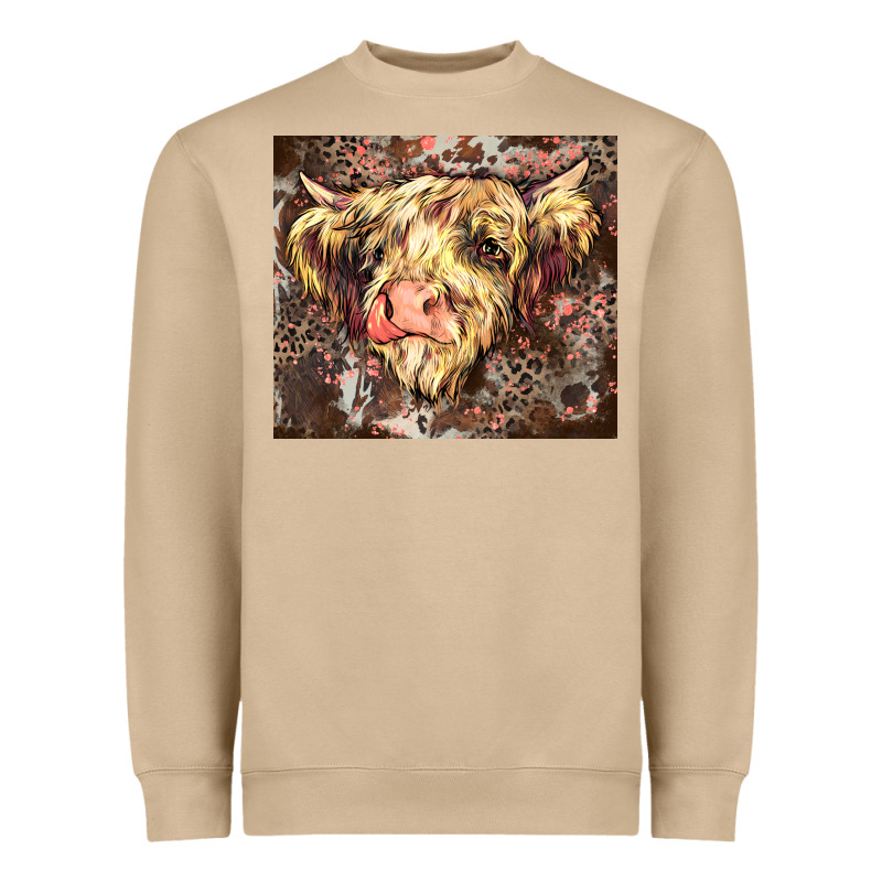 Leopard Cow Heavyweight Sweatshirt by Zillion Design Studio | Teevron