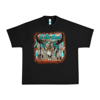 Black wild soul boho skull with background Urban Heavy Tee - RanaPortraitStore