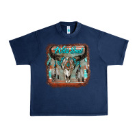 Navy wild soul boho skull with background Urban Heavy Tee - RanaPortraitStore