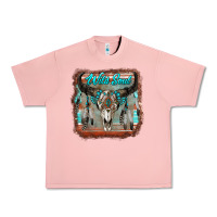 Salmon wild soul boho skull with background Urban Heavy Tee - RanaPortraitStore