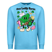 Ocean Blue one lucky nurse belt bag Premium Sweatshirt - MaliasSmallBusiness