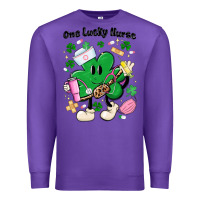 Purple one lucky nurse belt bag Premium Sweatshirt - MaliasSmallBusiness