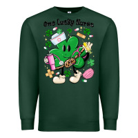 Sports Green one lucky nurse belt bag Premium Sweatshirt - MaliasSmallBusiness