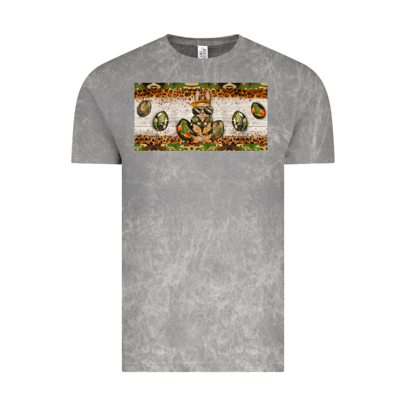 Easter Camouflage Egg Hunter Bunny License Plate Template Vintage Tee by BarkalooDesign | Teevron