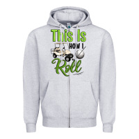 Heather Grey this is how i roll Zipper Hoodie - Artiststas