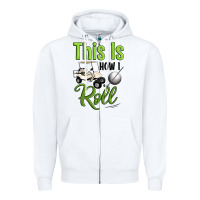 White this is how i roll Zipper Hoodie - Artiststas