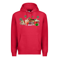 Cardinal Christmas coffee Premium Hoodie - MaliasSmallBusiness