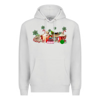 Dove Grey Christmas coffee Premium Hoodie - MaliasSmallBusiness