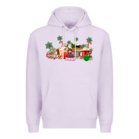 Lilac Christmas coffee Premium Hoodie - MaliasSmallBusiness