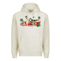 Oatmeal Heather Christmas coffee Premium Hoodie - MaliasSmallBusiness