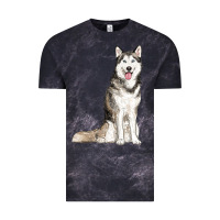 Cloud Black husky Vintage Tee - RanaPortraitStore
