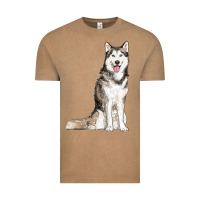 Vintage Coffee husky Vintage Tee - RanaPortraitStore