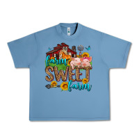 Pebble Blue farm sweet farm Urban Heavy Tee - Zillion Design Studio