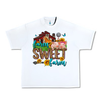 White farm sweet farm Urban Heavy Tee - Zillion Design Studio