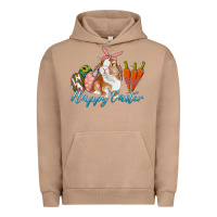 Pigment Burro happy easter bunny carrots and eggs Urban Hoodie - RanaPortraitStore