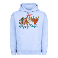 Pigment Grape Ice happy easter bunny carrots and eggs Urban Hoodie - RanaPortraitStore