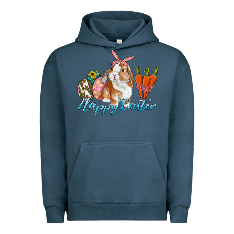 Happy Easter Bunny Carrots And Eggs Urban Hoodie by RanaPortraitStore | Teevron
