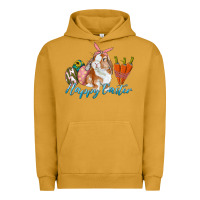 Pigment Peanut Butter happy easter bunny carrots and eggs Urban Hoodie - RanaPortraitStore