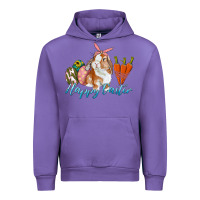 Tulip happy easter bunny carrots and eggs Urban Hoodie - RanaPortraitStore