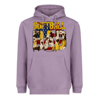 Lavender softball dad Heavyweight Hoodie - Jasminsmagicworld