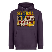 Plum softball dad Heavyweight Hoodie - Jasminsmagicworld