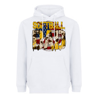 White softball dad Heavyweight Hoodie - Jasminsmagicworld