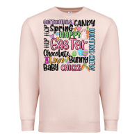Pale Pink easter subway Premium Sweatshirt - MaliasSmallBusiness