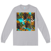 Moon Dust western bison and sunflowers seamless pattern Long Sleeve Tee - HRA Design Shop