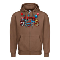 Chestnut oh my stars 4th of july Zipper Hoodie - Jasminsmagicworld