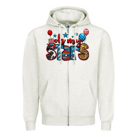 Oatmeal Heather oh my stars 4th of july Zipper Hoodie - Jasminsmagicworld