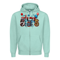 Seafoam oh my stars 4th of july Zipper Hoodie - Jasminsmagicworld