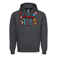 Smoke oh my stars 4th of july Zipper Hoodie - Jasminsmagicworld