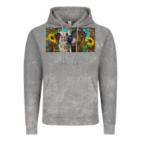 Cloud Rock Heifers With Sunflowers And Leopard Vintage Hoodie - RanaPortraitStore