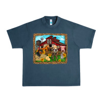 Midnight Navy farm life Urban Heavy Tee - Zillion Design Studio