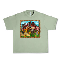 Oil Green farm life Urban Heavy Tee - Zillion Design Studio