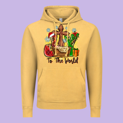 Joy To The World Vintage Hoodie Designed By Zillion Design Studio