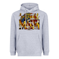 Heather Grey softball mom Heavyweight Hoodie - Jasminsmagicworld