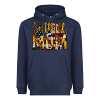 Navy softball mom Heavyweight Hoodie - Jasminsmagicworld