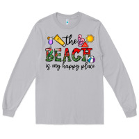 Moon Dust the beach is my happy place Long Sleeve Tee - CowhideDigitalArt