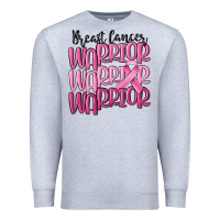 Heather Grey breast cancer warrior Premium Sweatshirt - MaliasSmallBusiness