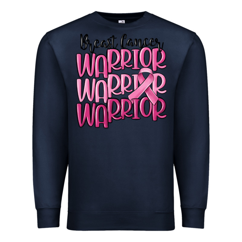 Breast Cancer Warrior Premium Sweatshirt by MaliasSmallBusiness | Teevron