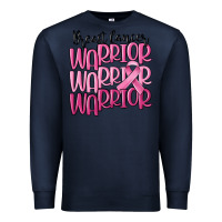 Navy breast cancer warrior Premium Sweatshirt - MaliasSmallBusiness
