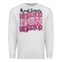 Oatmeal Heather breast cancer warrior Premium Sweatshirt - MaliasSmallBusiness