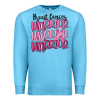 Ocean Blue breast cancer warrior Premium Sweatshirt - MaliasSmallBusiness