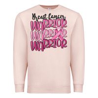Pale Pink breast cancer warrior Premium Sweatshirt - MaliasSmallBusiness