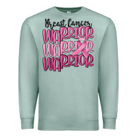 Seafoam breast cancer warrior Premium Sweatshirt - MaliasSmallBusiness